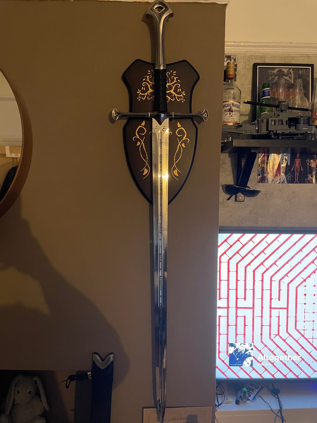 Customer photo review of The Lord Of The Rings - Deluxe Anduril With Display Plaque & Scabbard