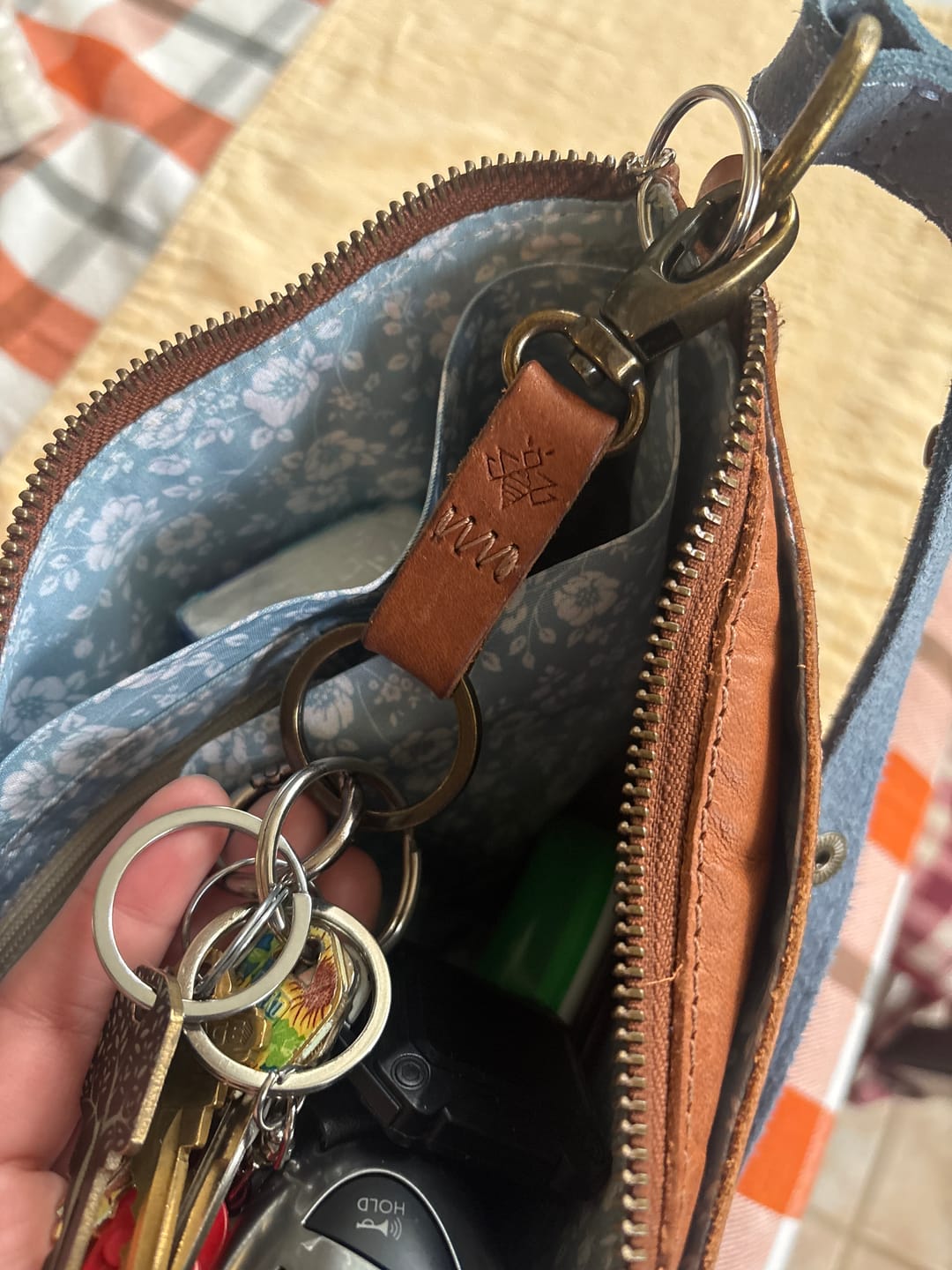 Customer photo review of Honey Keychain