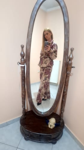 Customer photo review of Σετ τζάκετ και παντελόνι  με λουλούδια Lumina