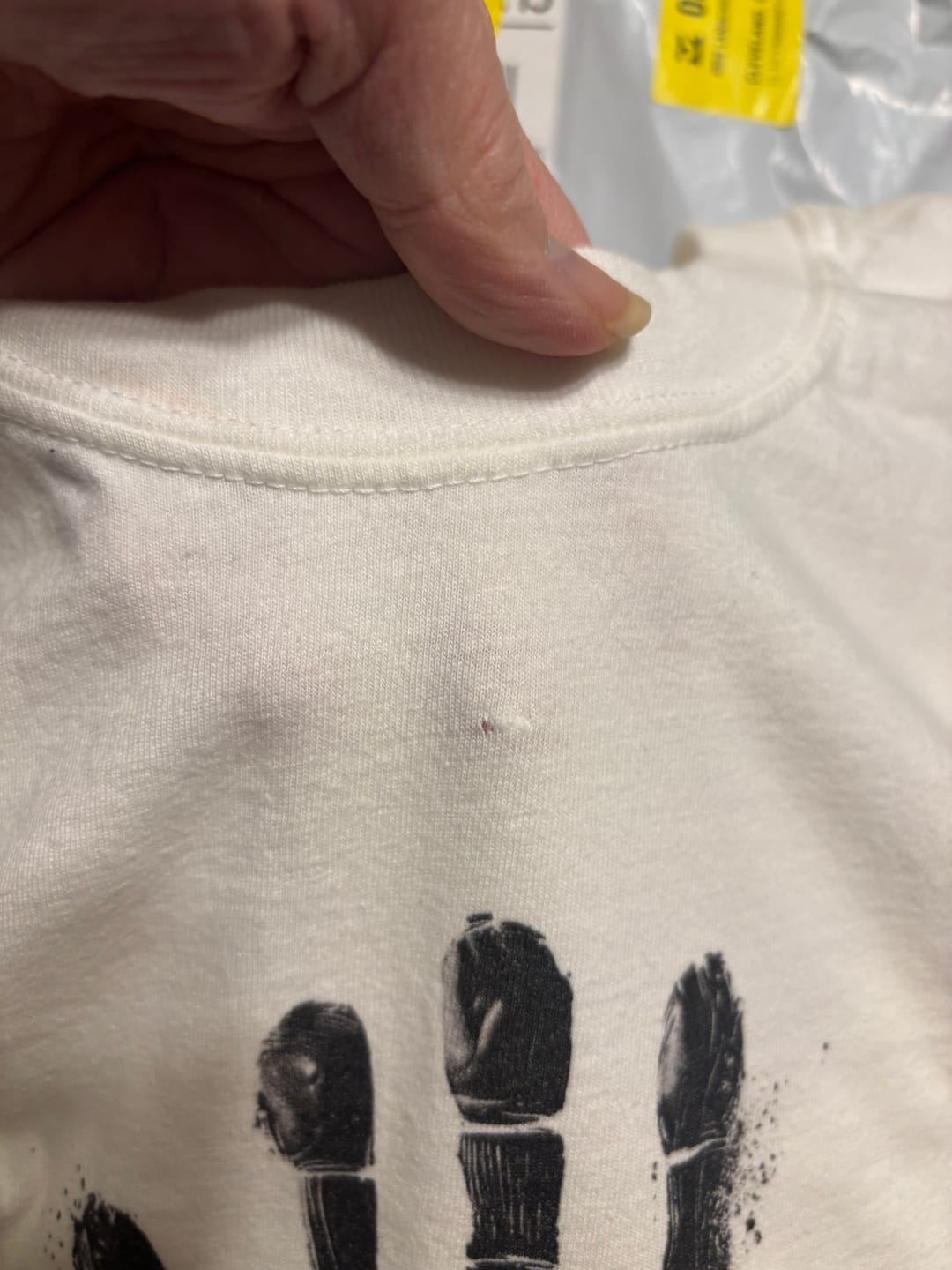Customer photo review of Handprint T-Shirt