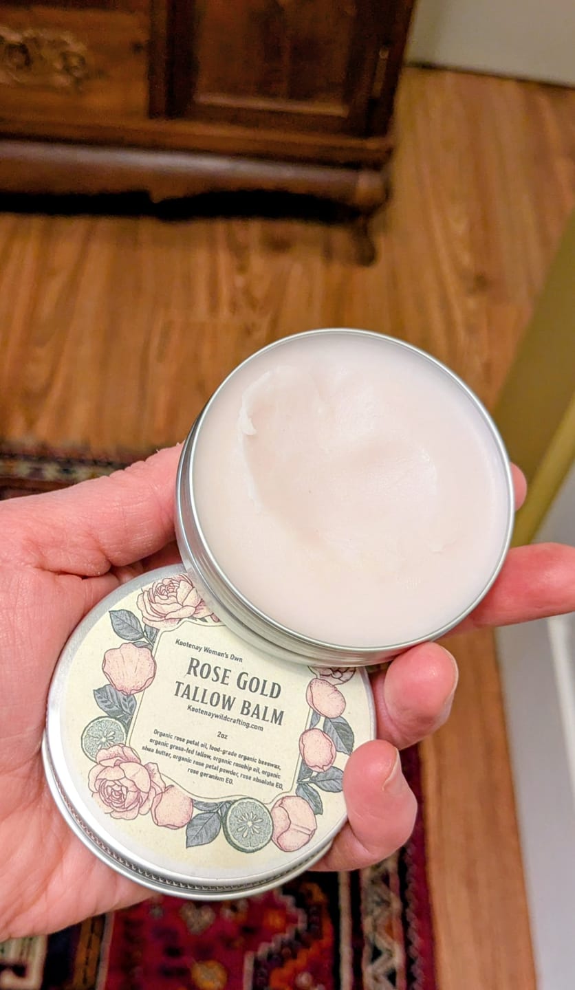 Customer photo review of Rose Gold Tallow Balm (2oz tin)