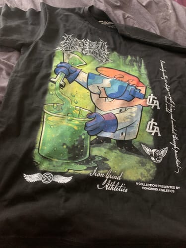Customer photo review of [Limited Edition] 'Cartoons: Dexter's Lab' Heavyweight T-Shirt