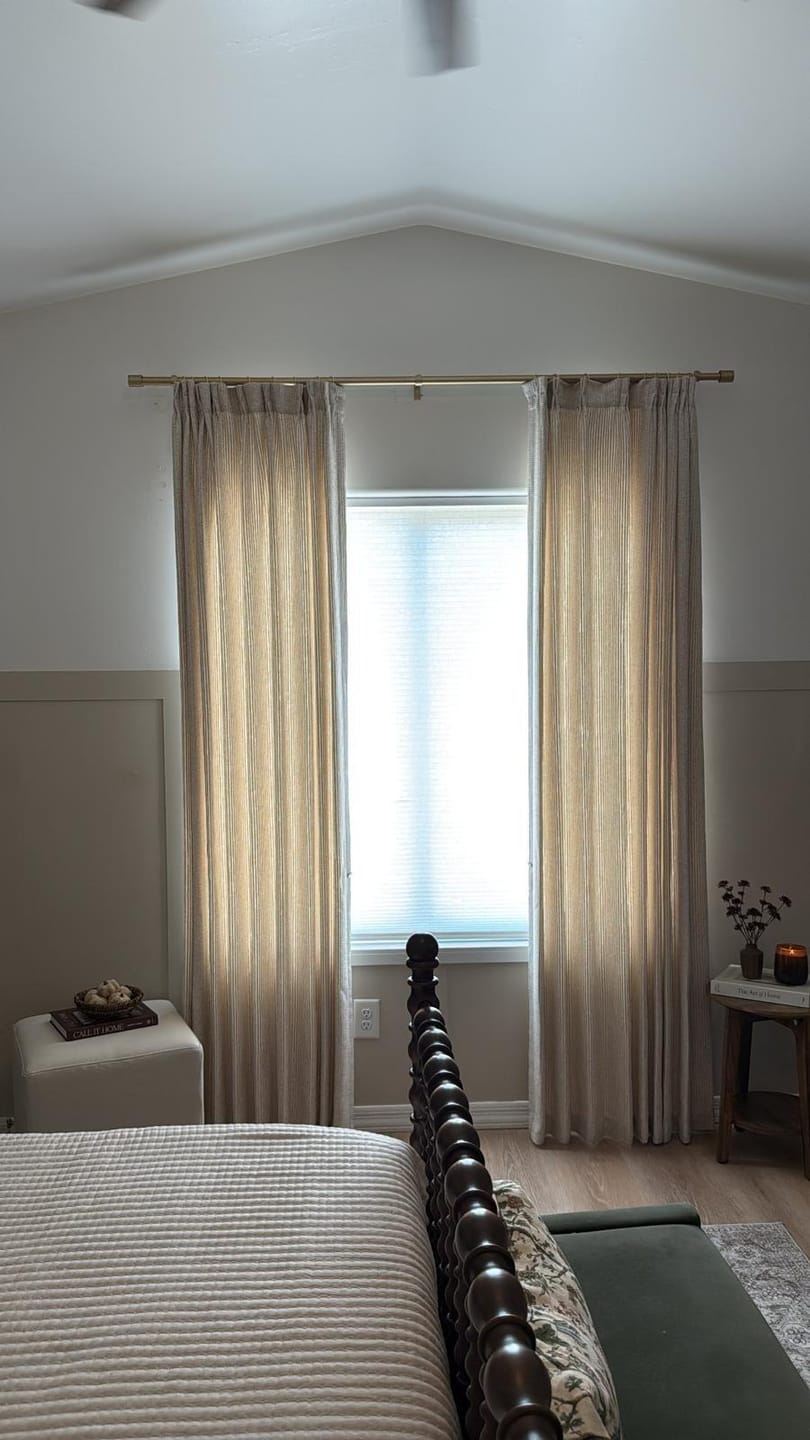 Customer photo review of Margot Handwoven Blackout Curtains