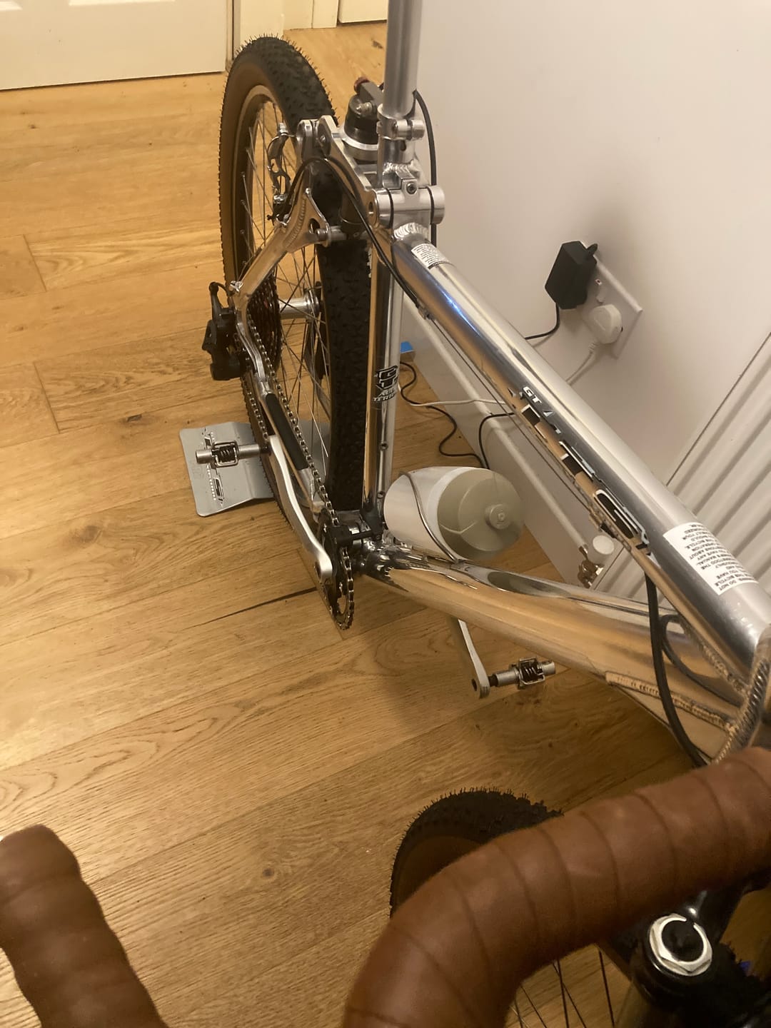 Customer photo review of Stainless Steel Water Bottle Cage