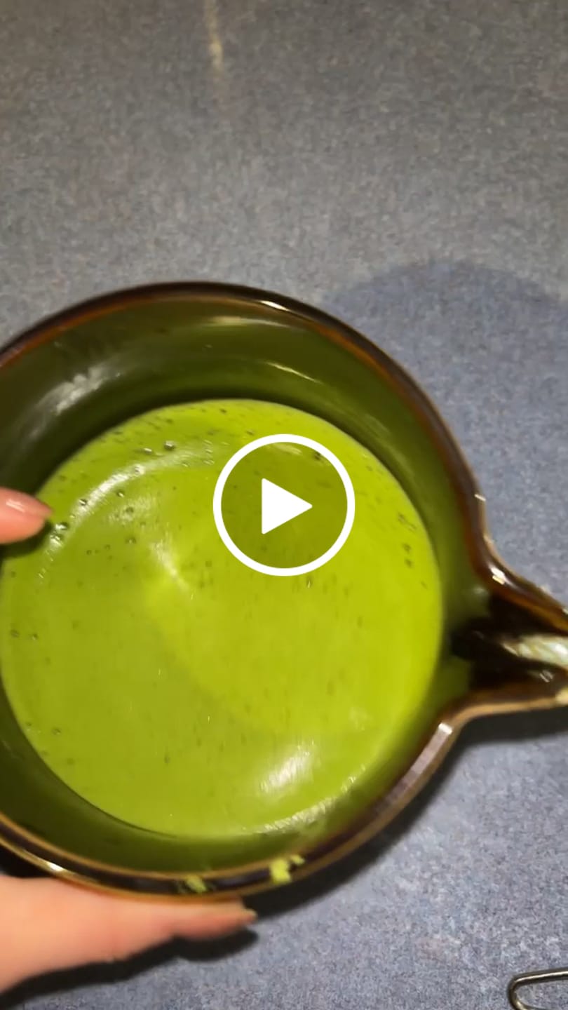 Customer video review of Gourmet's Gold — Premium Matcha for Daily Lattes
