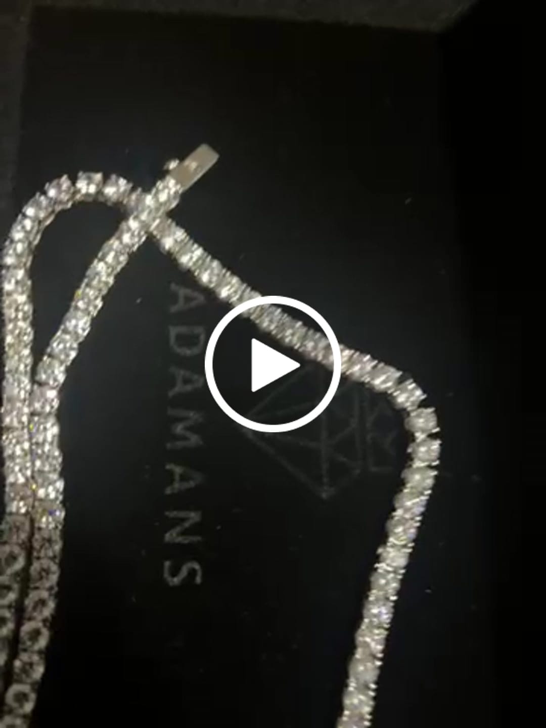 Customer video review of 5mm Tennis Chain - White Gold