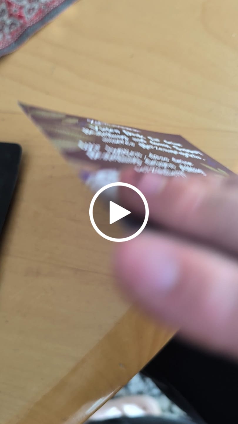 Customer video review of Packaging