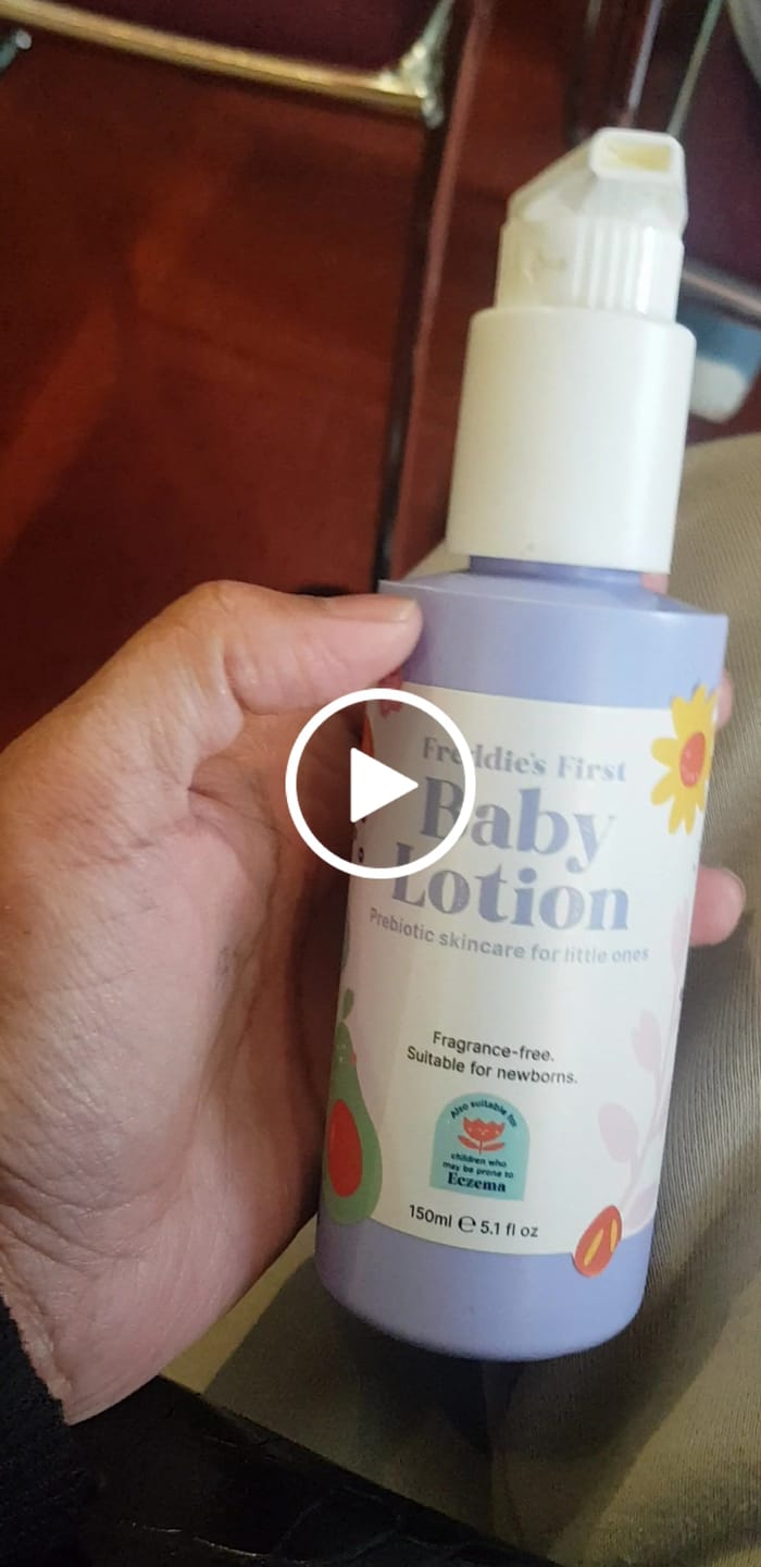 Customer video review of Freddie's First Baby Lotion