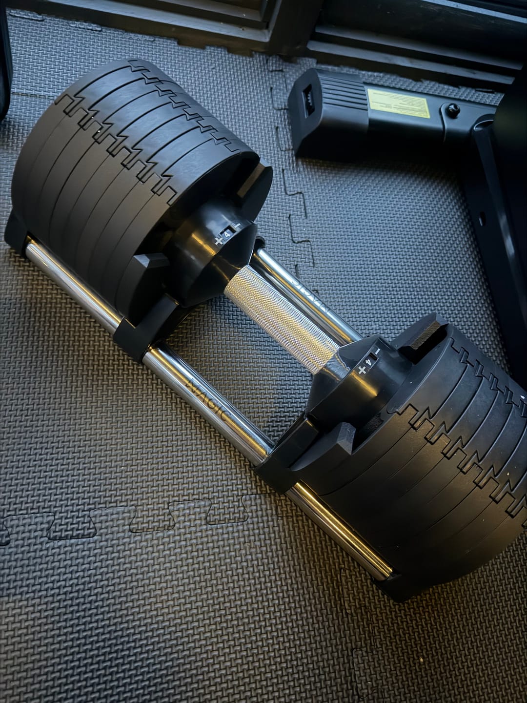 Customer photo review of The World's Smartest Adjustable Dumbbells (32kg Pair)