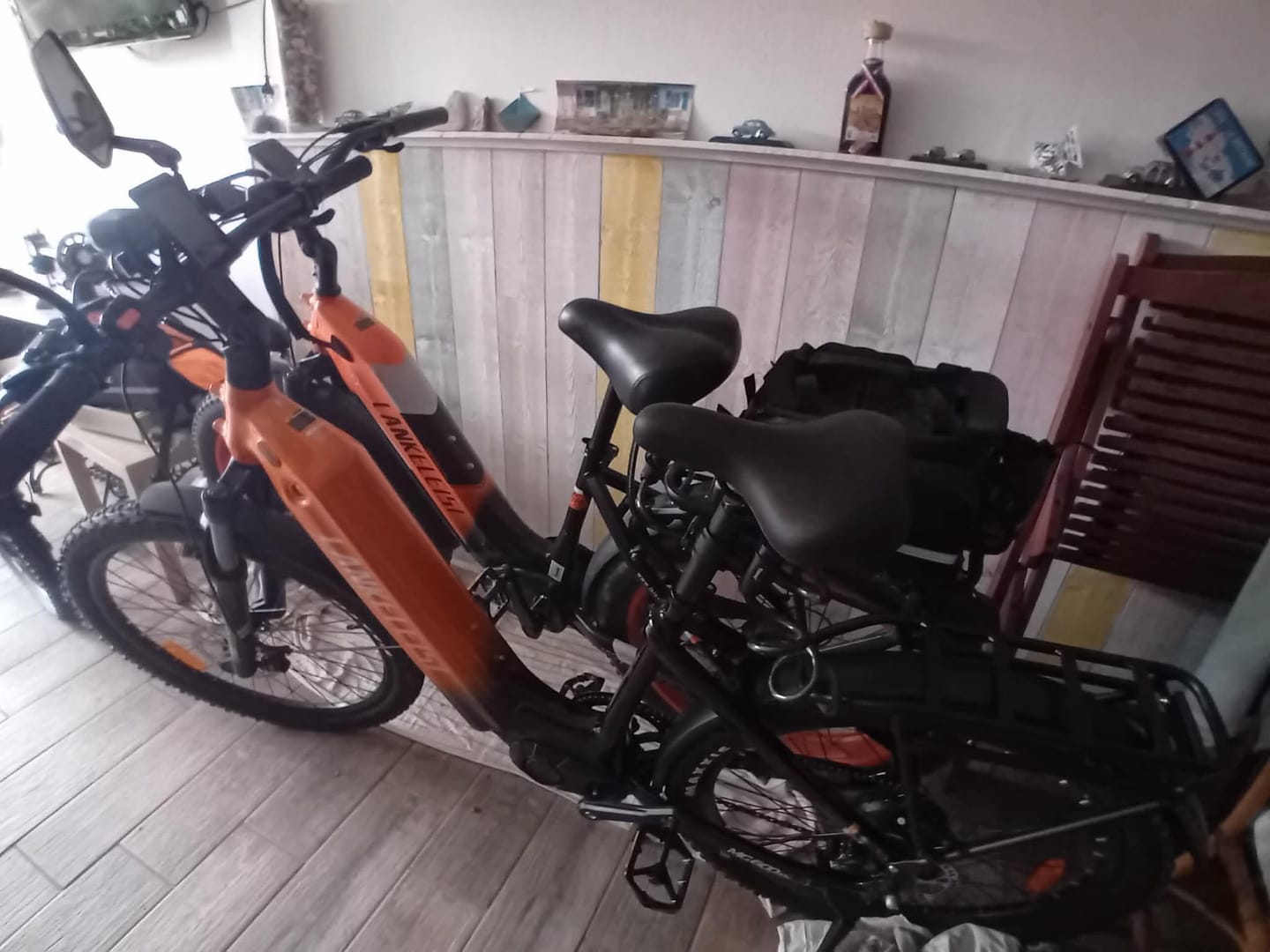 Customer photo review of Vakole Waterproof Bike Rack Bag With Large Capacity (17-35L)