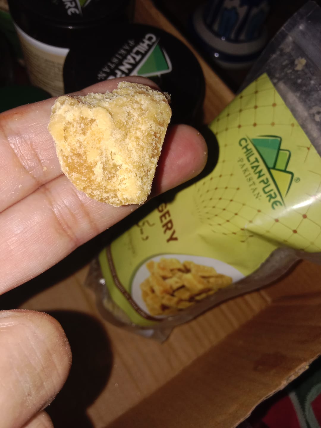 Customer photo review of Desi Gur 100% Pure Jaggery - No Artificial Color