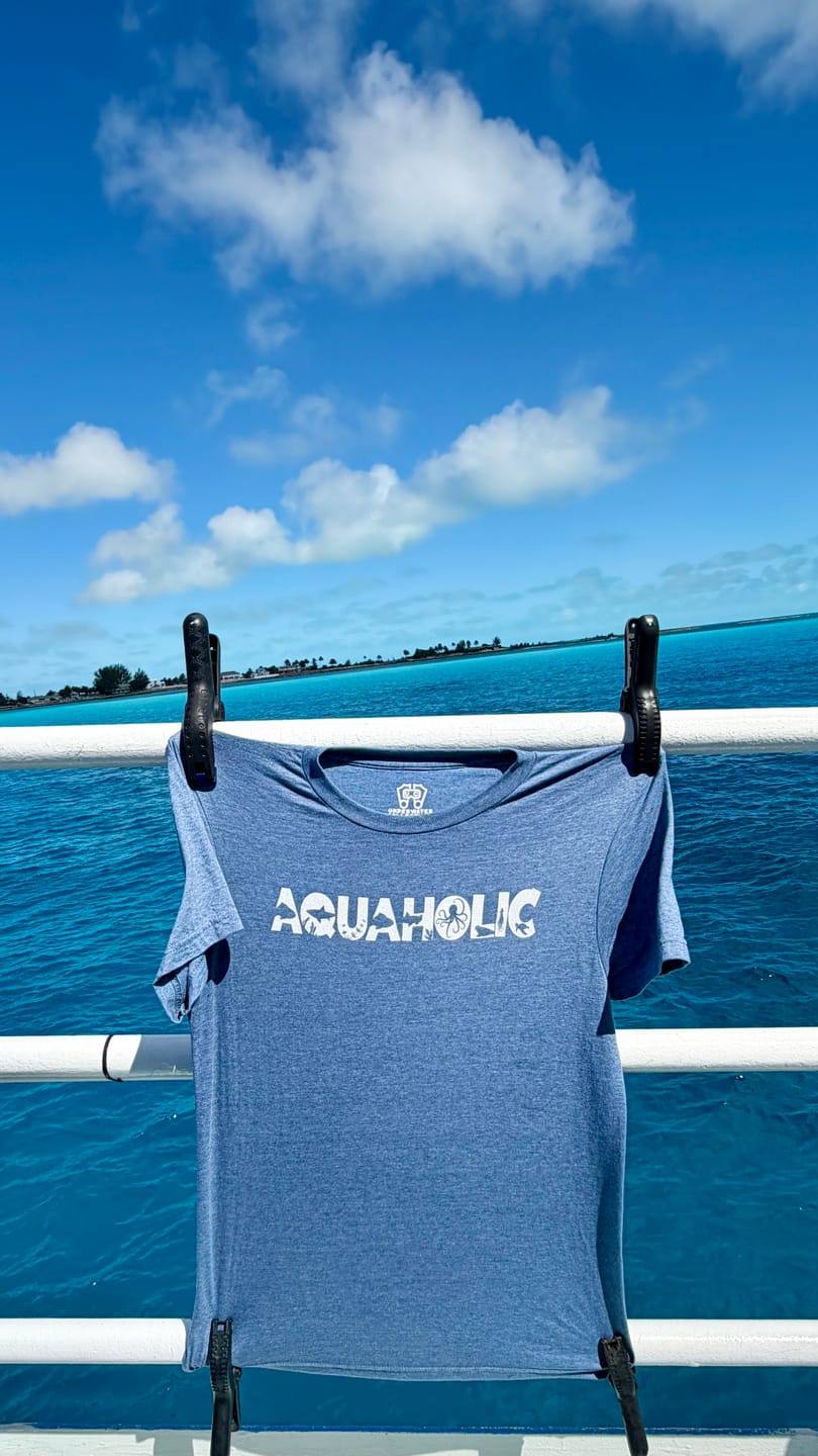 Customer photo review of Aquaholic T-Shirt