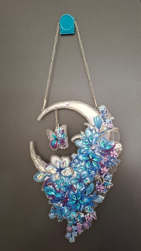 Customer photo review of Diamond Painting Dromenvanger – Vlinder & Bloemen