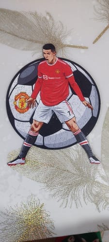 Customer photo review of Cristiano Ronaldo - Wooden Puzzle