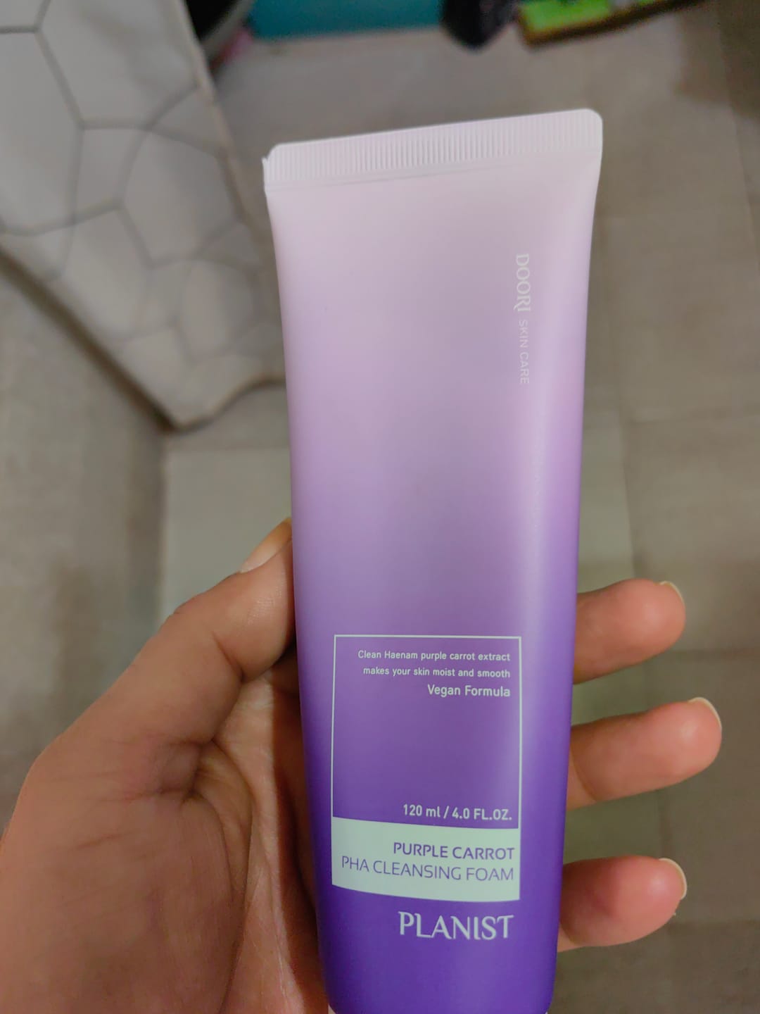 Customer photo review of NEW Почистваща пяна-крем Doori Planist Purple Carrot PHA Cleansing foam