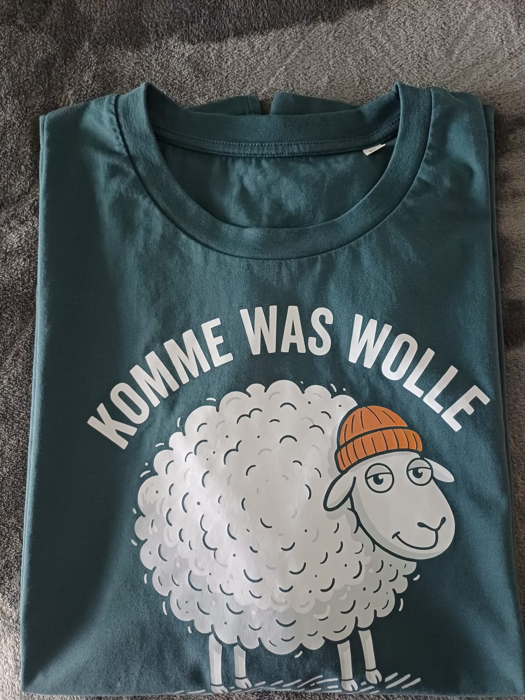 Customer photo review of Komme was wolle   · Herren Premium Bio T-Shirt
