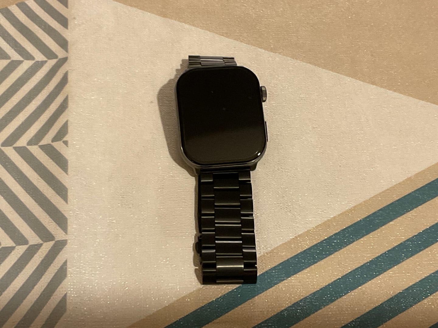 Customer photo review of Bracelet acier noir