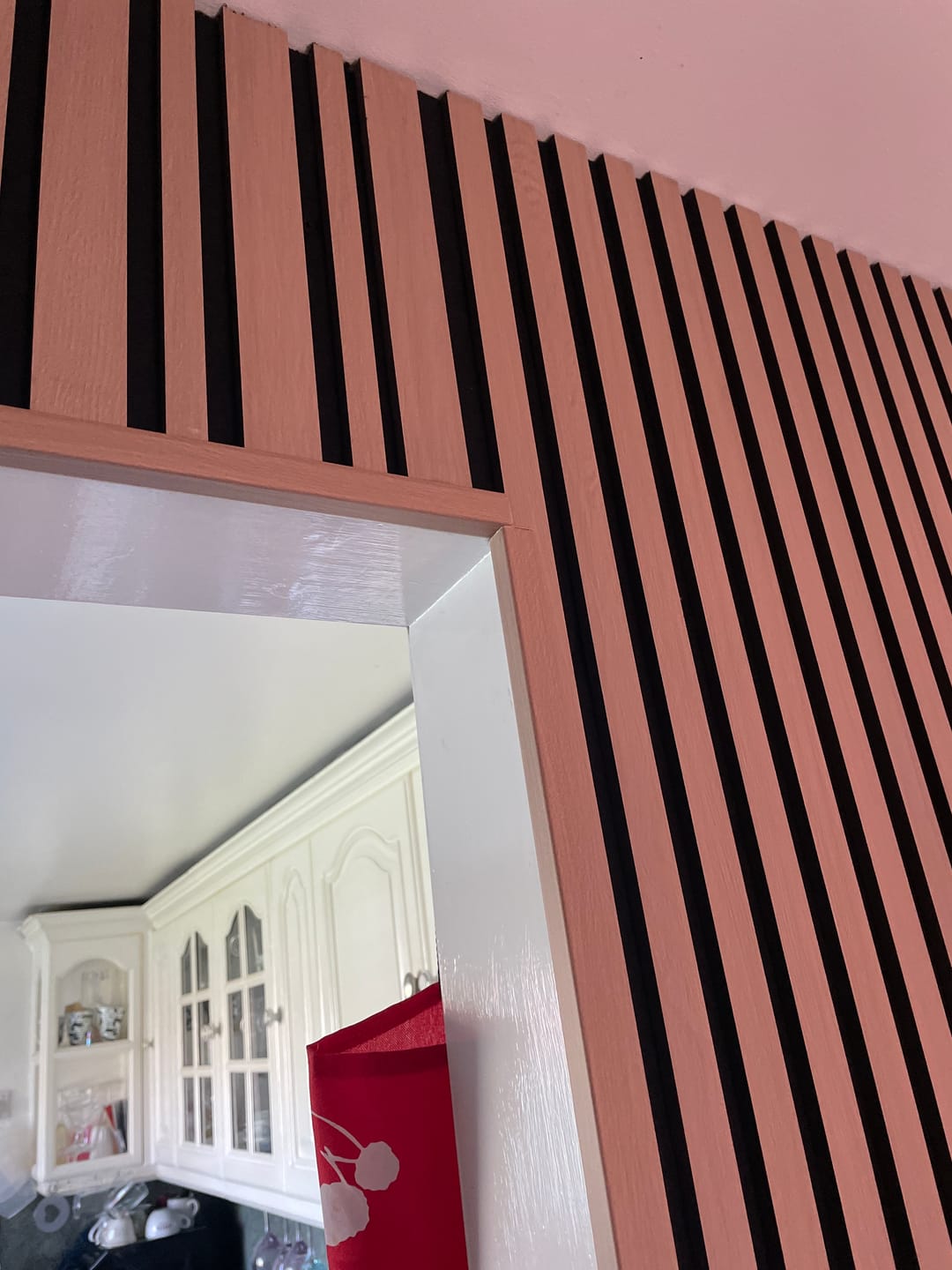 Customer photo review of Acoustic Wall Panel End Trim (Multiple Colours)