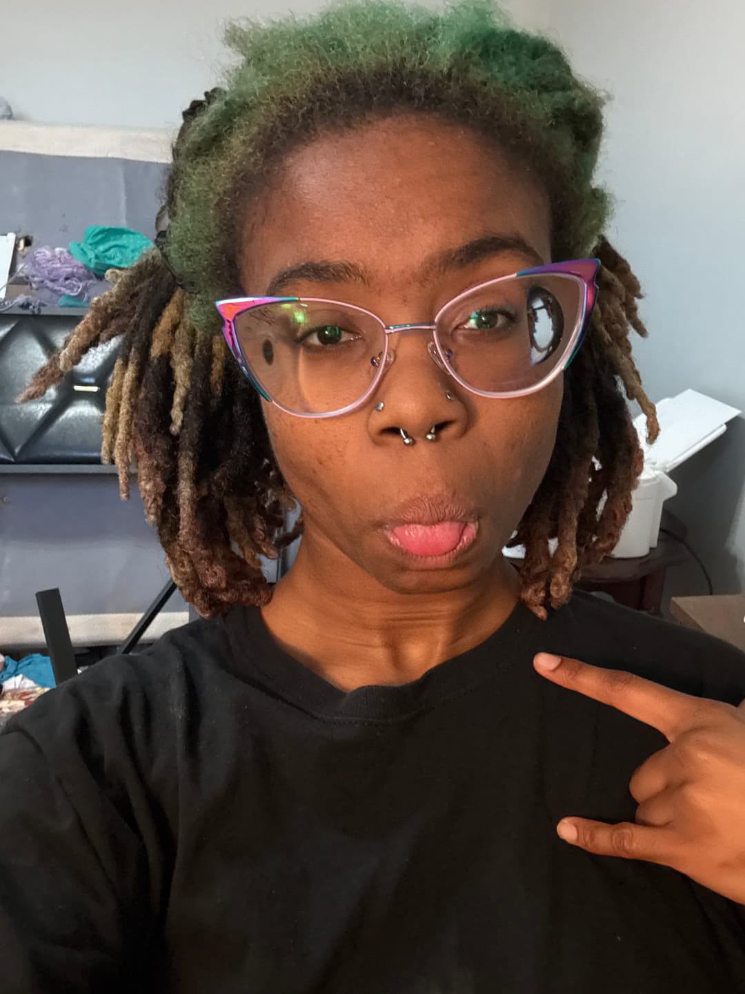 Customer photo review of Mael Eyeglasses