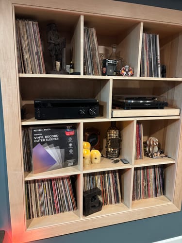 Customer photo review of Premium Vinyl Record Outer Sleeves