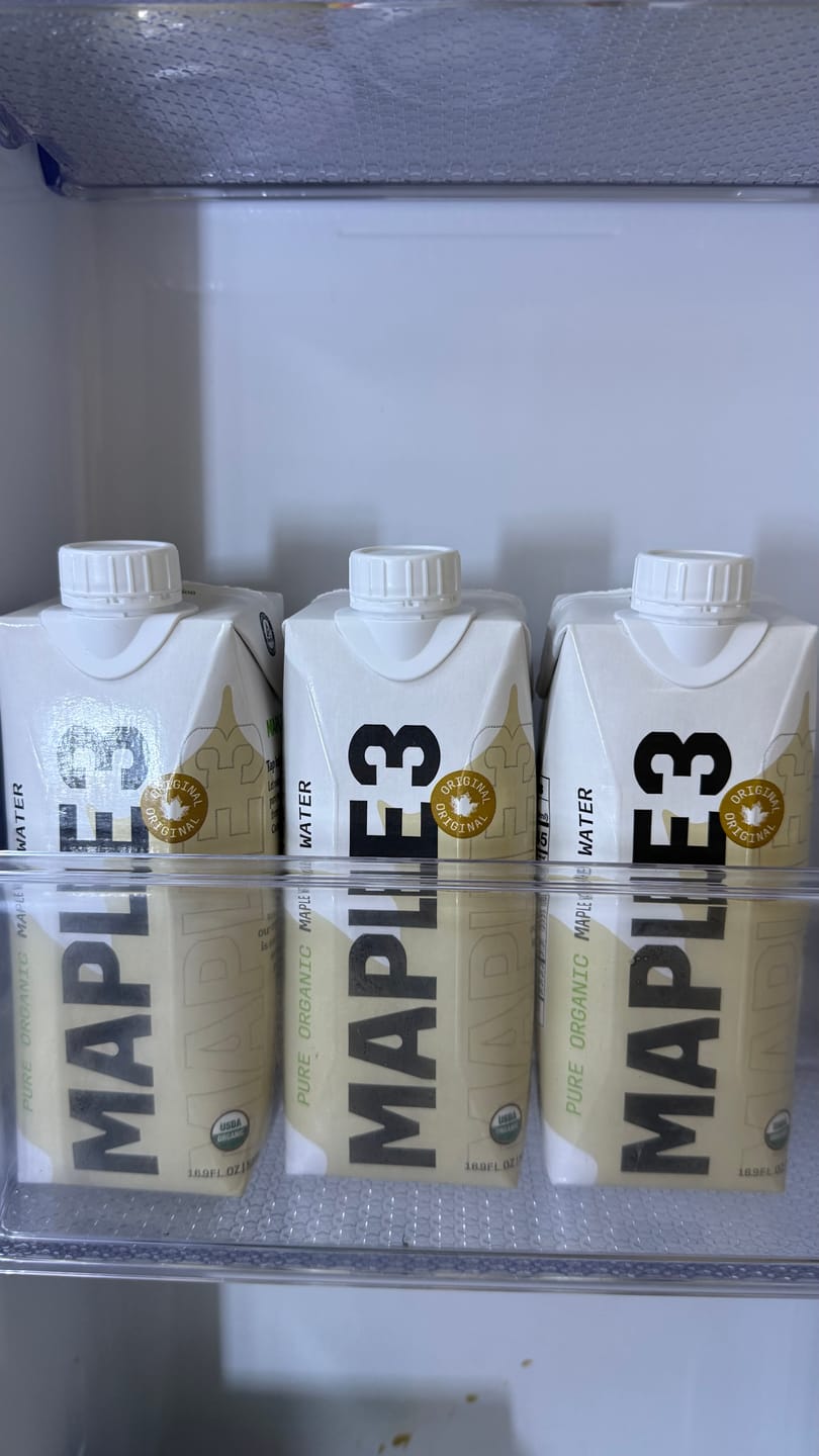 Customer photo review of Pure Organic Maple Water