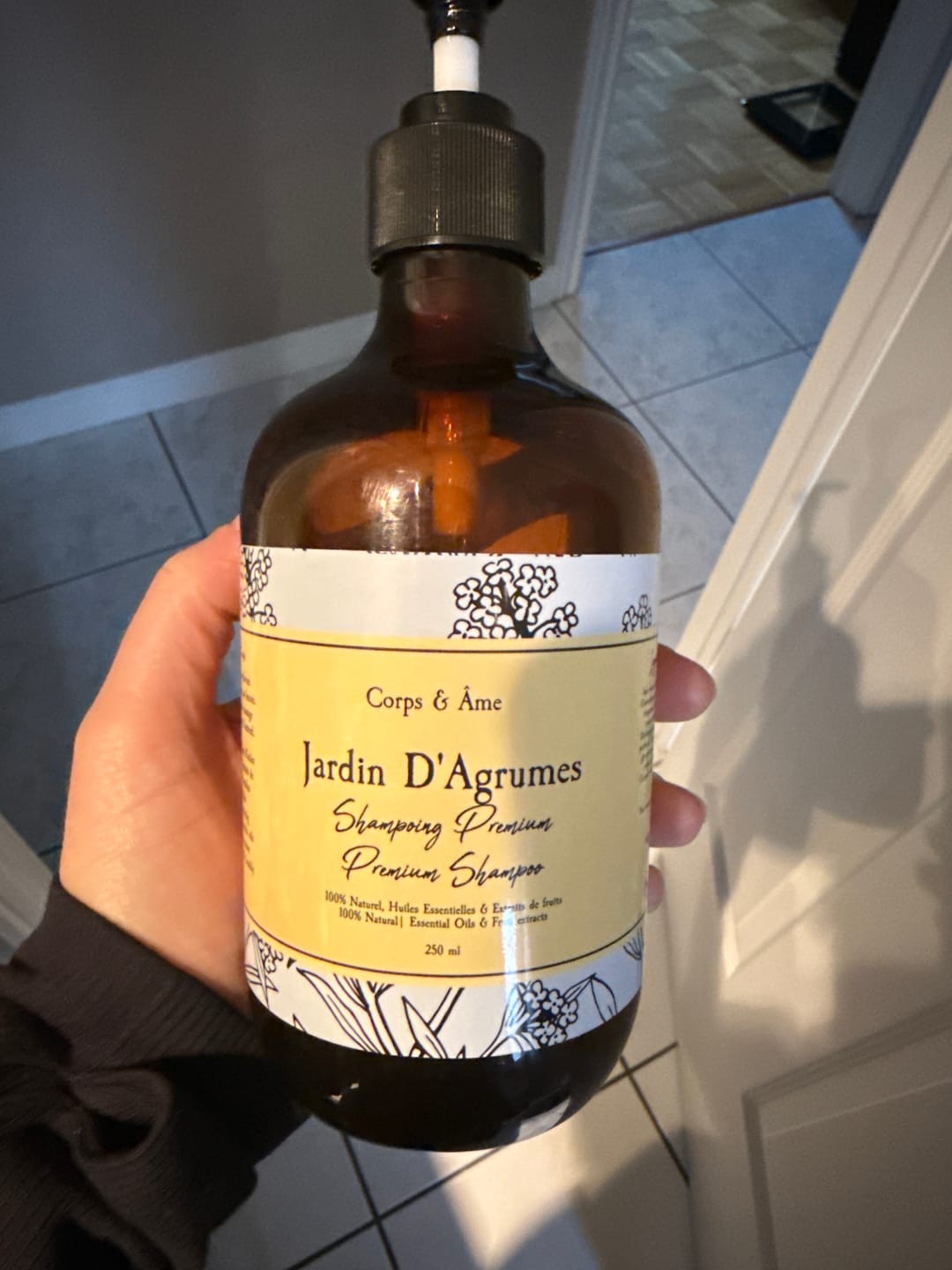 Customer photo review of Shampoing Premium Jardin D'agrumes