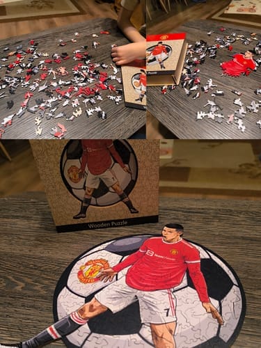 Customer photo review of Cristiano Ronaldo - Wooden Puzzle