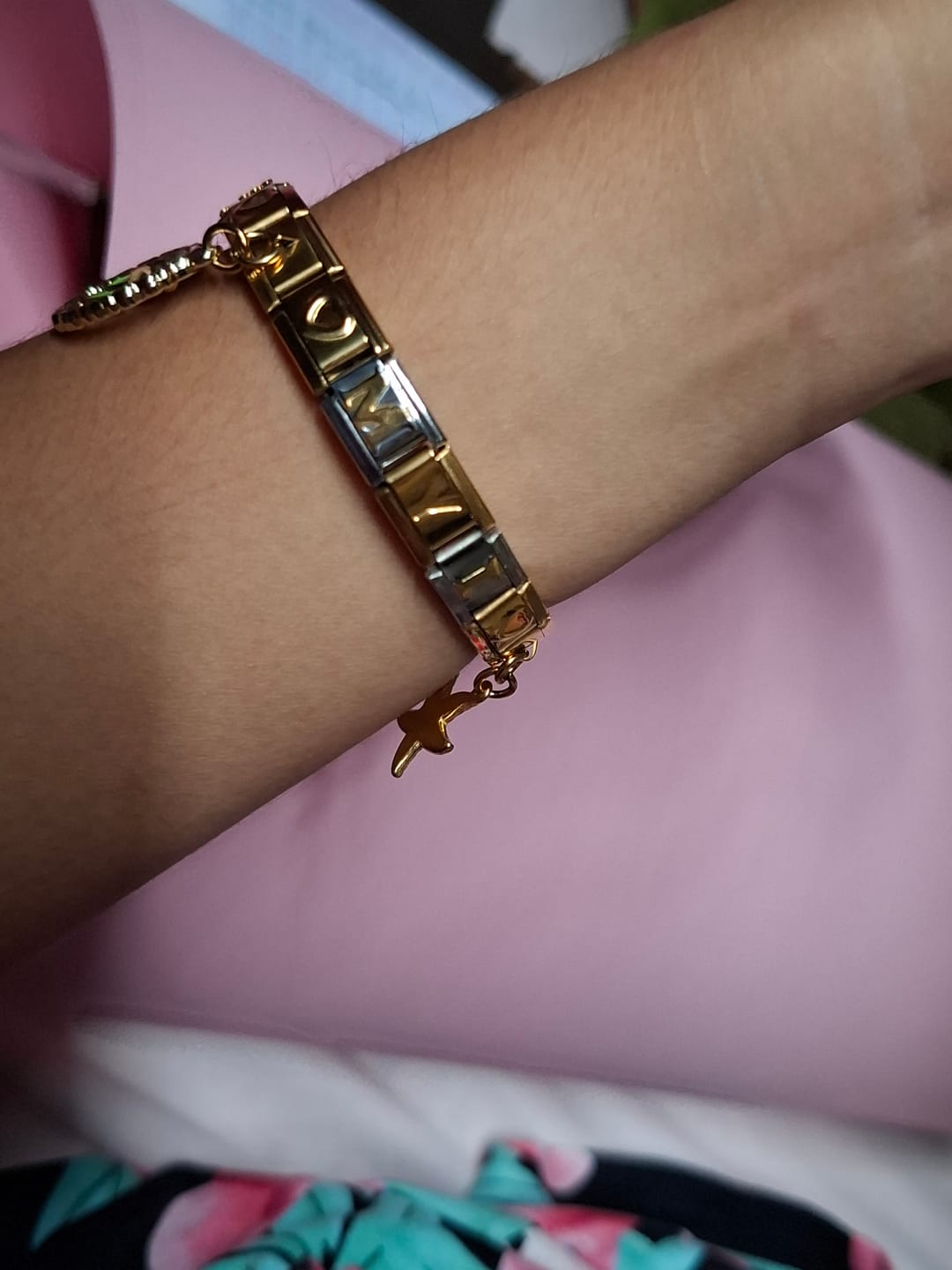 Customer photo review of Charm Letra M