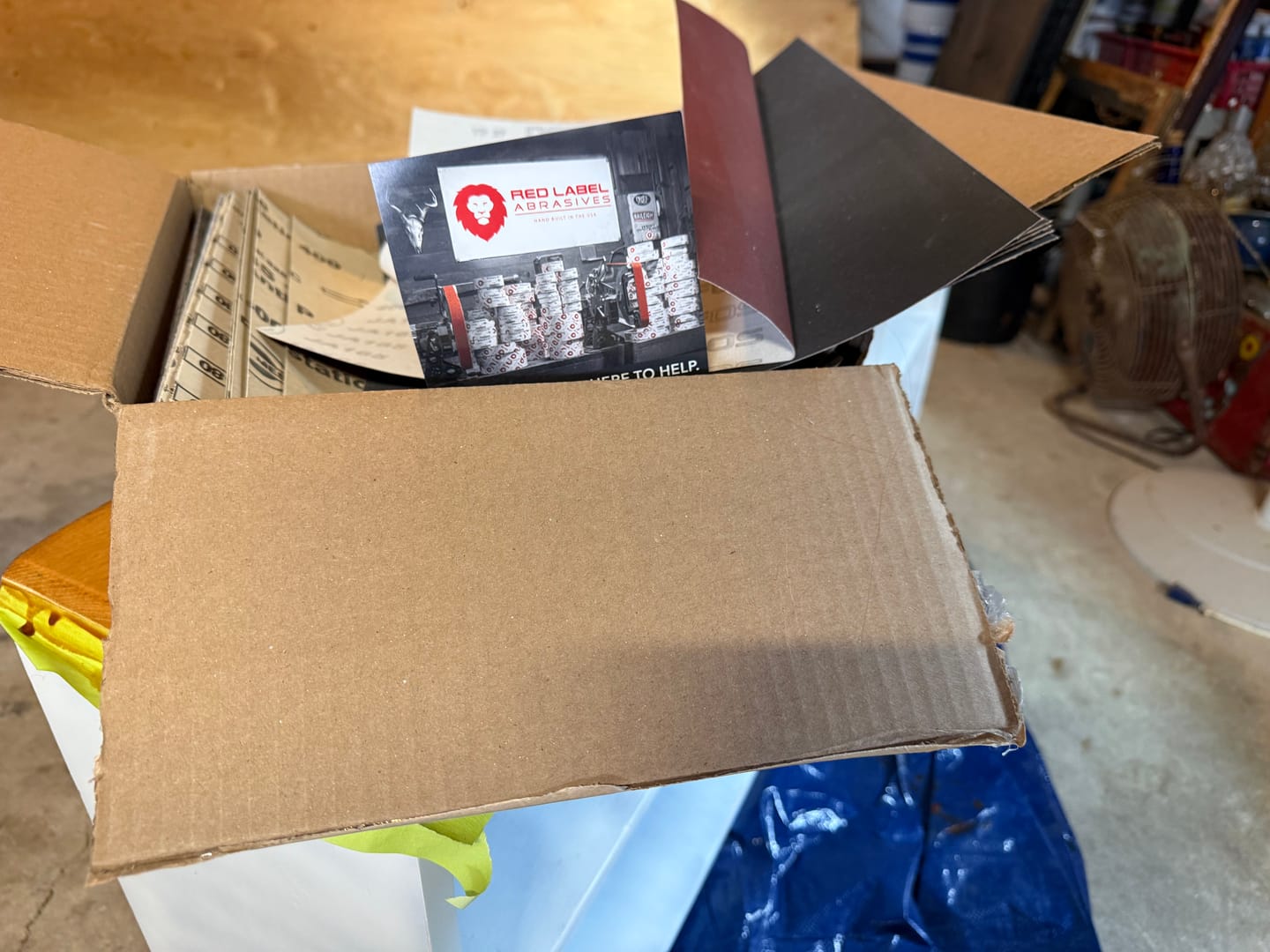Customer photo review of 5 Lb Box of Sanding Sheets