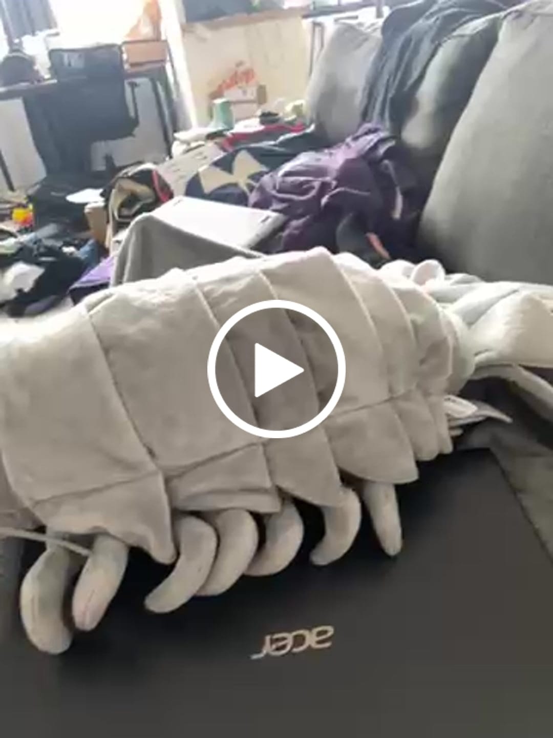 Customer video review of Giant Isopod Soft Stuffed Plush Toy