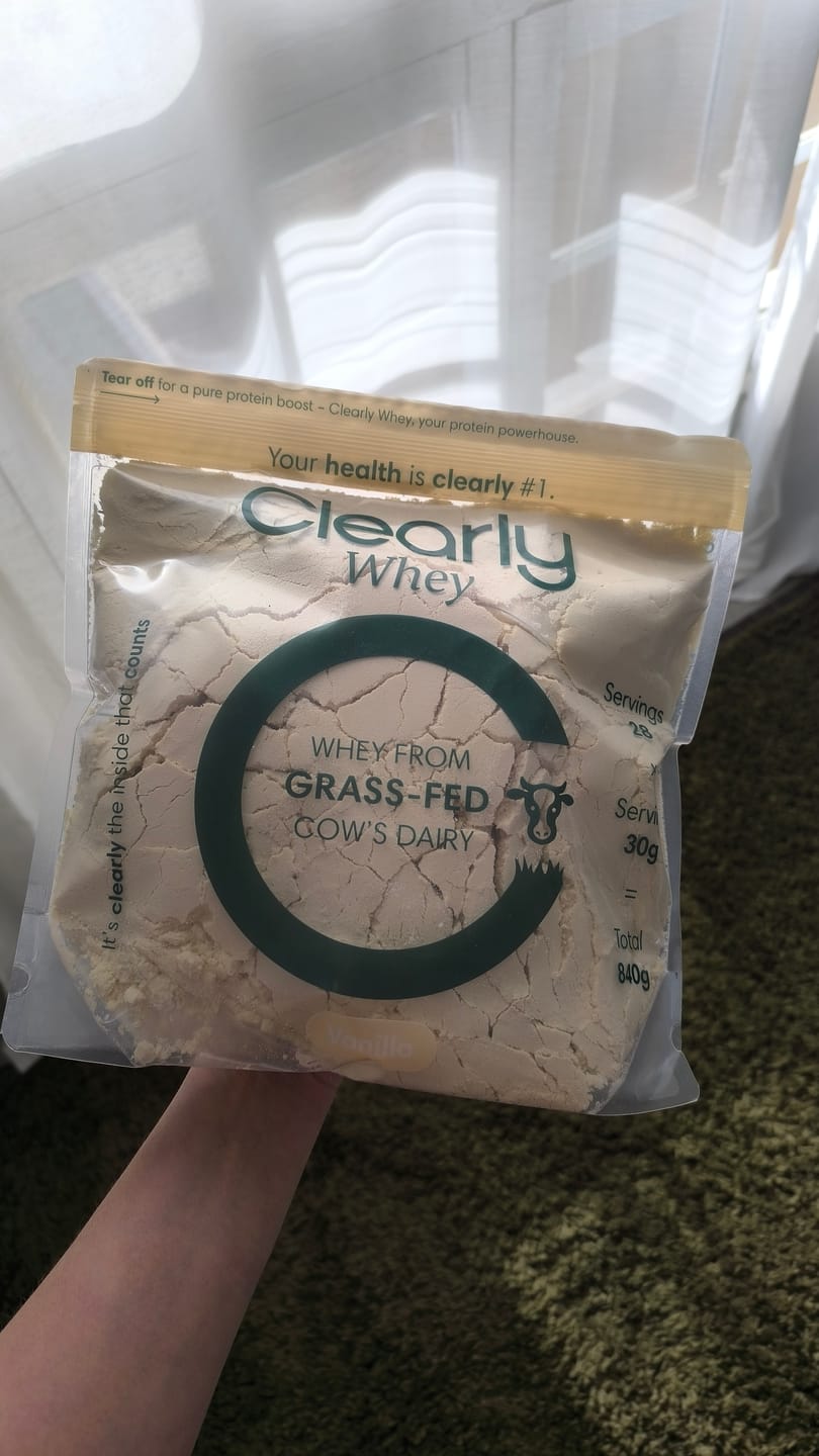 Customer photo review of Grass-fed Whey