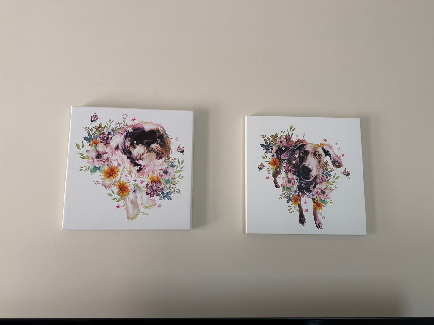 Customer photo review of Flowerpup Custom Pet Portrait (Humans too!)