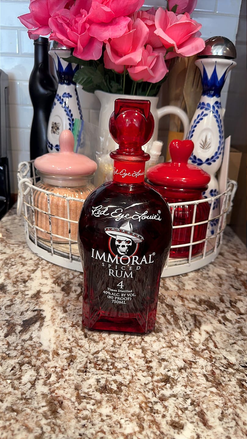 Customer photo review of Red Eye Louie's Immoral Spiced Rum