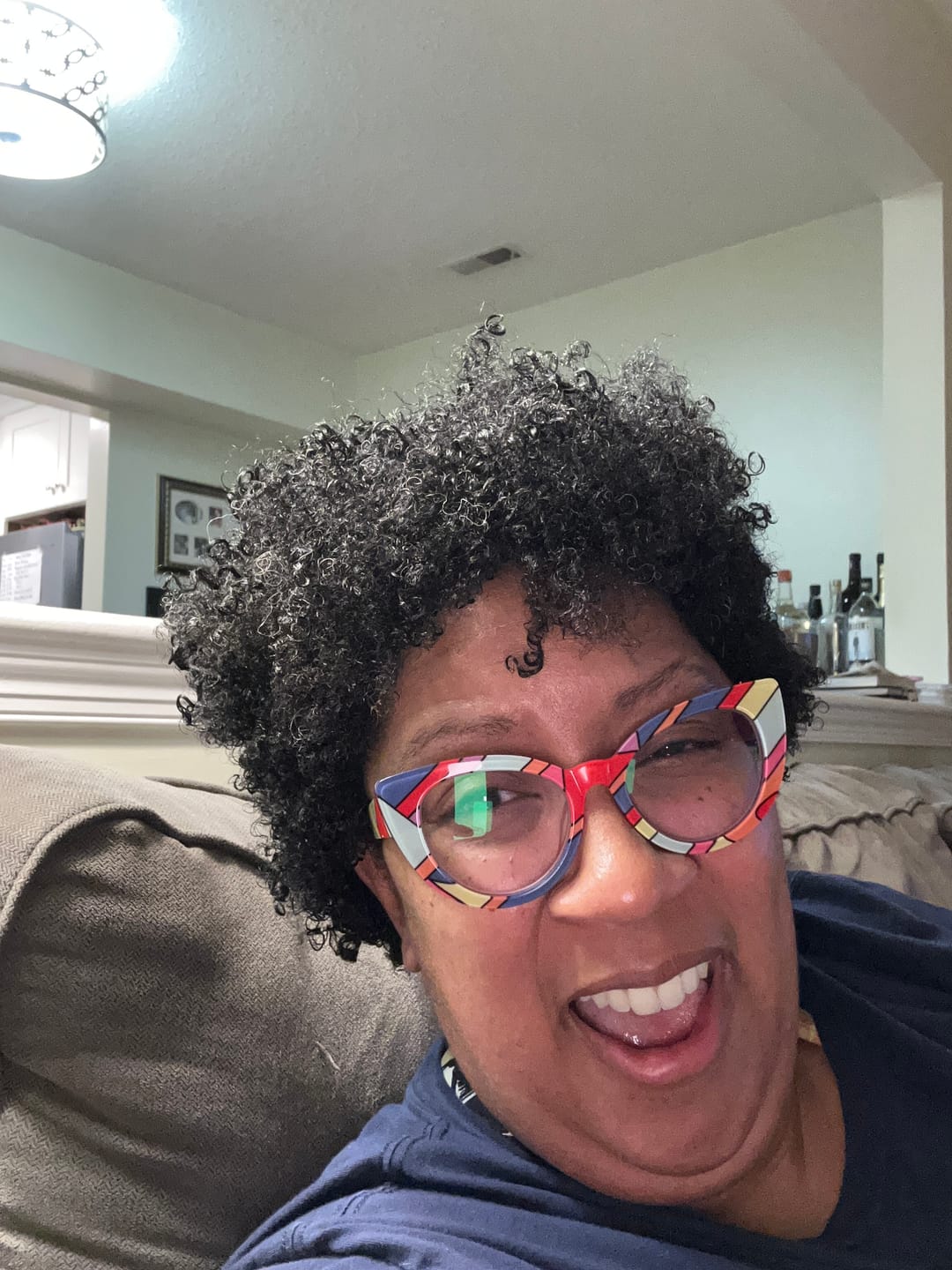 Customer photo review of Tropical Oasis Anti-Humidity Firm Hold Hair Gel