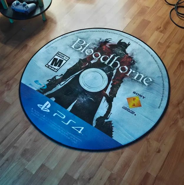 Customer photo review of Custom Printed Round Rug