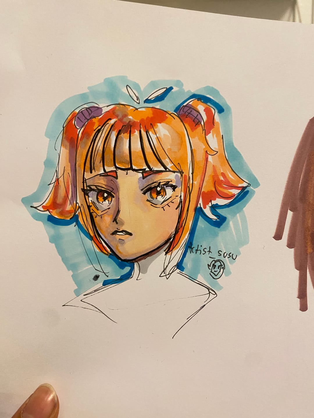 Customer photo review of Ohuhu Spiral-Bound Marker Pad for Alcohol Markers
