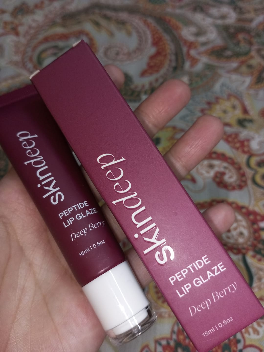 Customer photo review of Peptide Lip Glaze