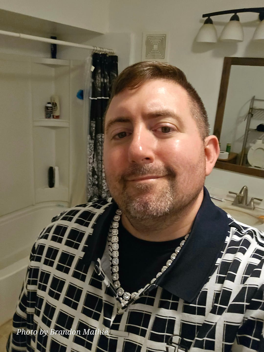 Customer photo review of Damarindo Check Polo- Maritime Blue