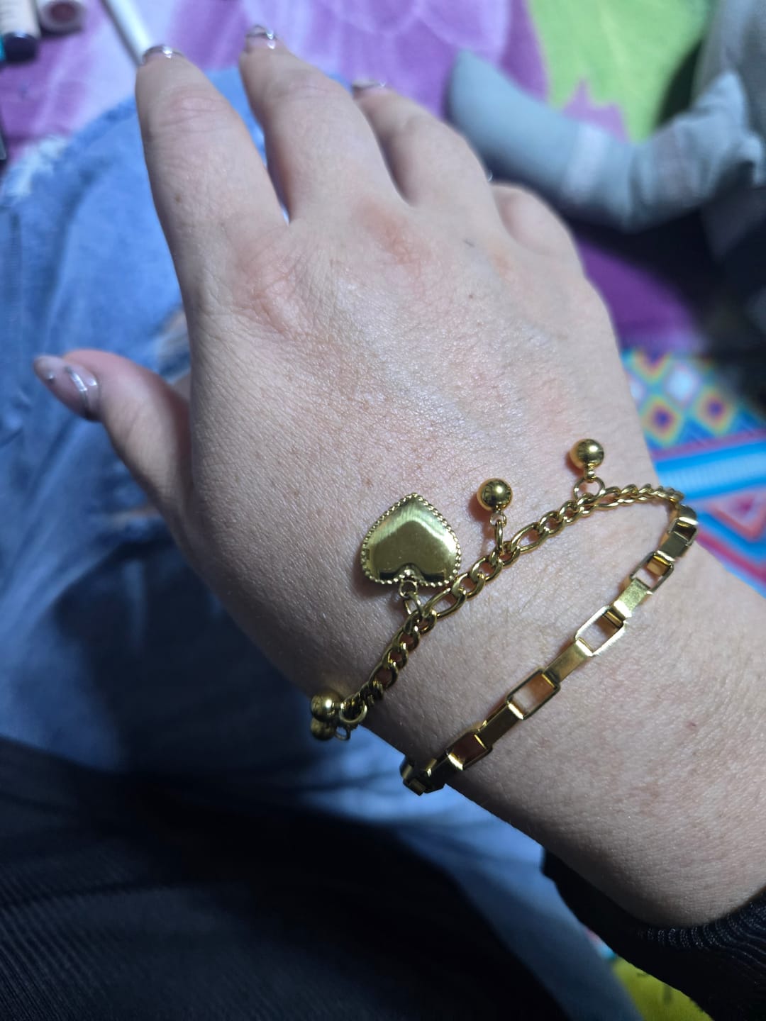 Customer photo review of Pulsera de Corazón