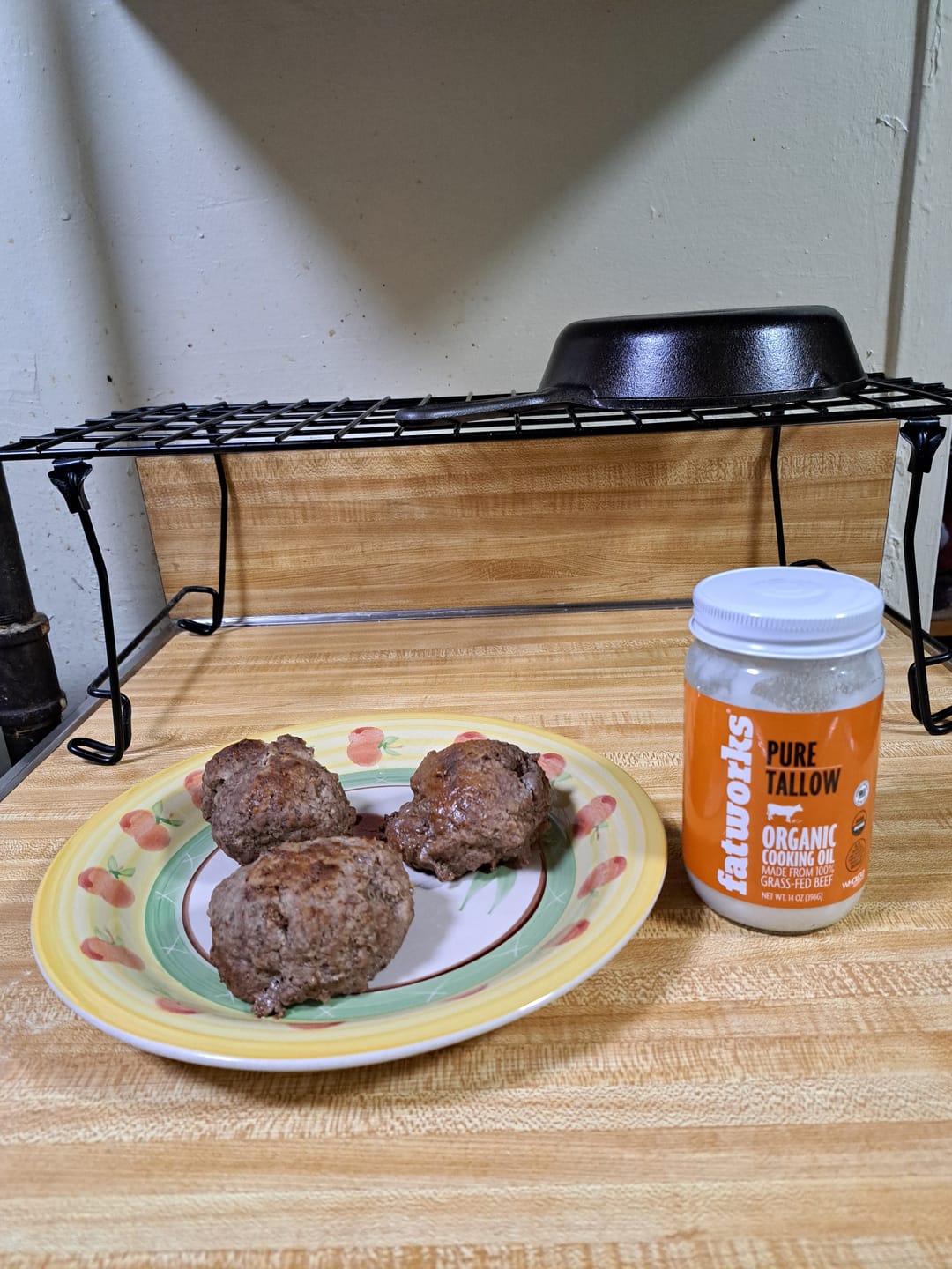 Customer photo review of Organic Grass Fed Beef Tallow (14 oz)