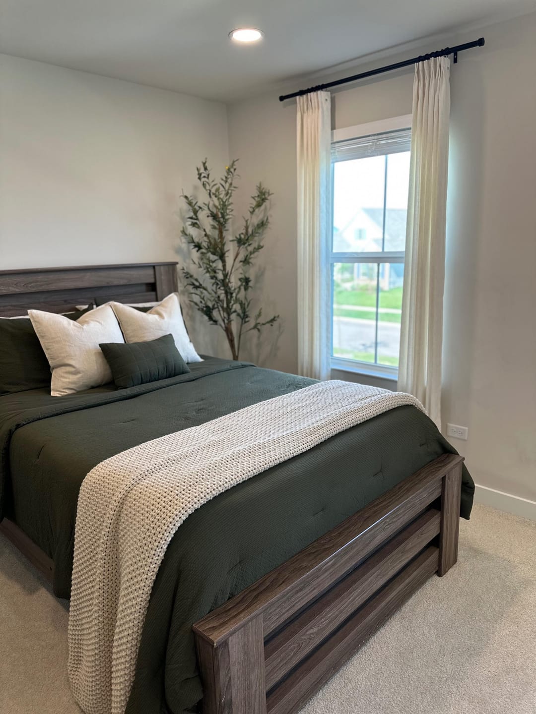 Customer photo review of 43 Color Natural Linen Blend Curtains – Blackout & Thermal Insulated Drapes for Living Room & Dining Room (Zen)
