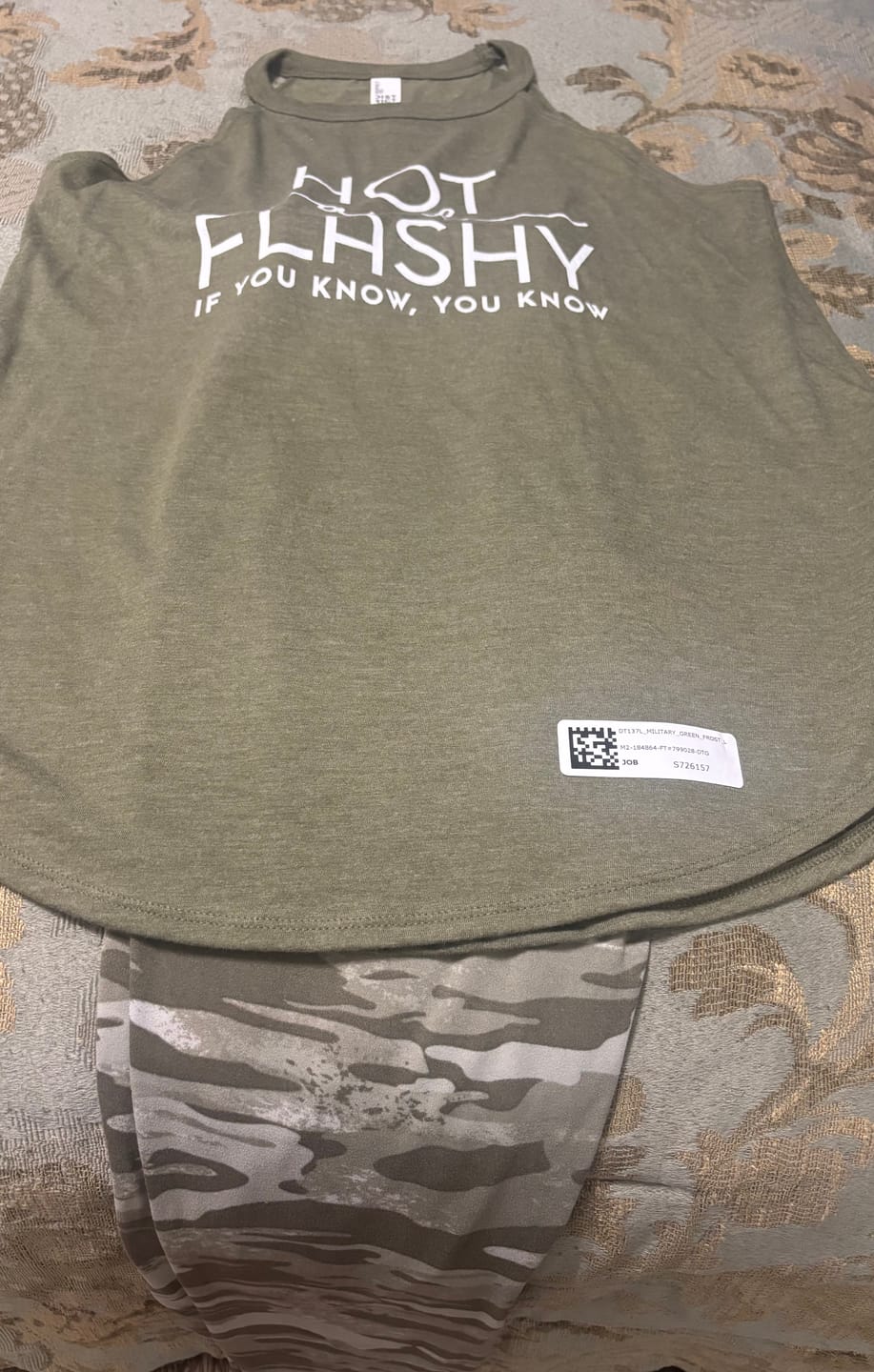 Customer photo review of Hot And Flashy Rocker Tank