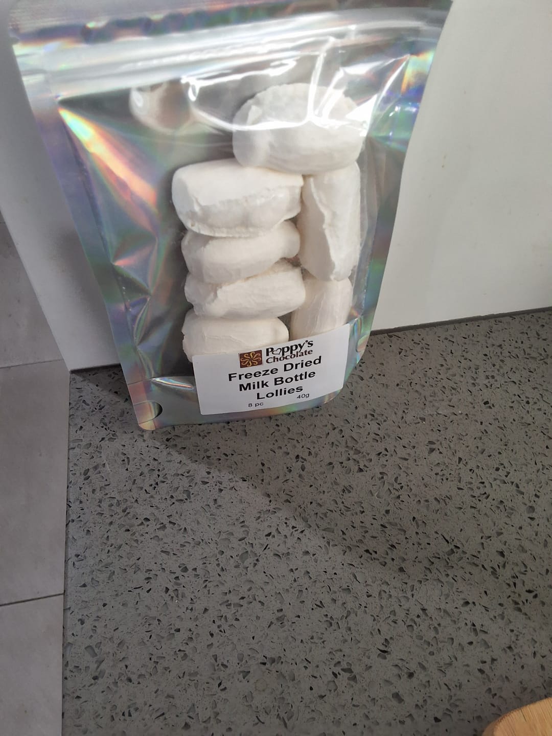 Customer photo review of Freeze Dried Milk Bottle Lollies