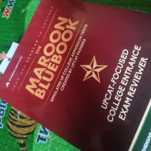 Customer photo review of The Maroon Bluebook - ULTIMATE Updated UPCAT 2027 Reviewer