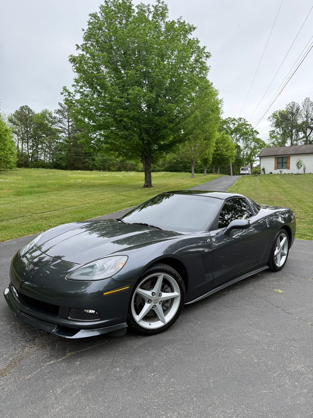 Customer photo review of Corvette C6 Base | ZR1 Conversion Front Splitter Lip & Side Skirts Rocker Panels