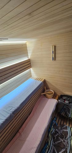 Customer photo review of 4-6 Person Traditional Sauna - 6kw Harvia Heater