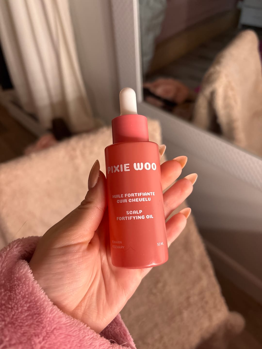 Customer photo review of Pre-Wash Fortifying Rosemary Oil for Scalp