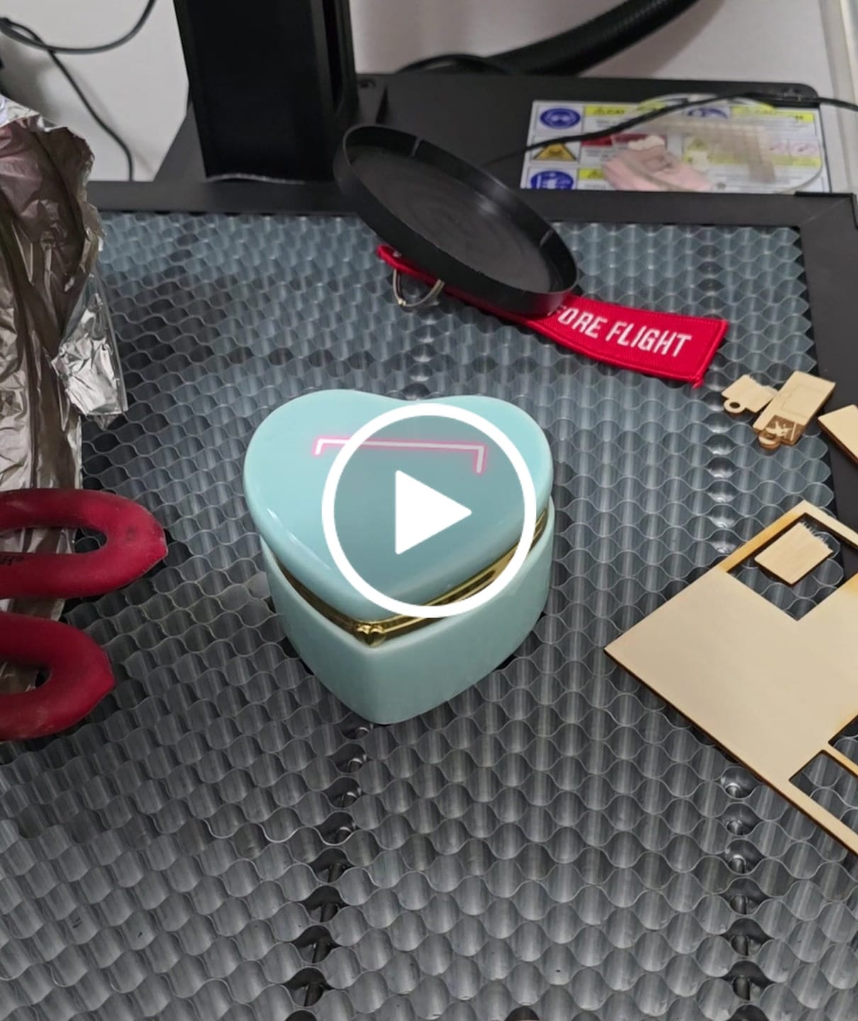Customer video review of Monport GM 6W UV Laser Engraver & Marking Machine