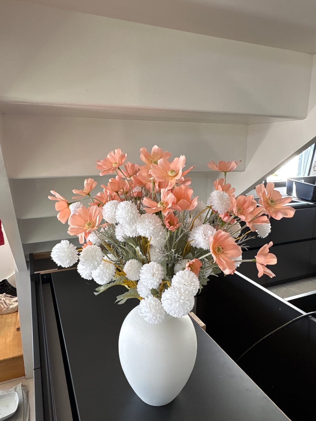 Customer photo review of Aura vase - Blanc mat