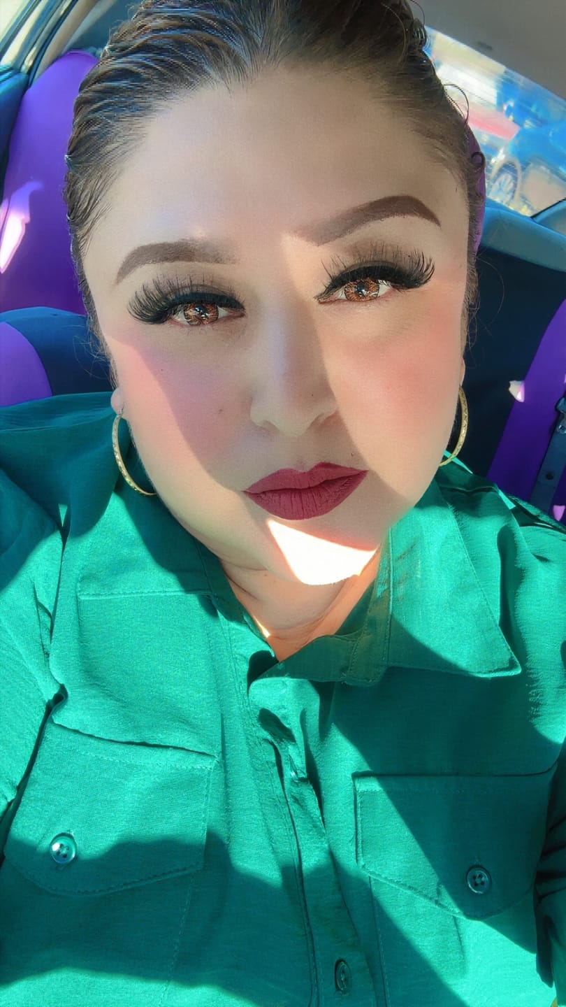 Customer photo review of Three Tone HONEY Brown Prescription Coloured Contact Lenses